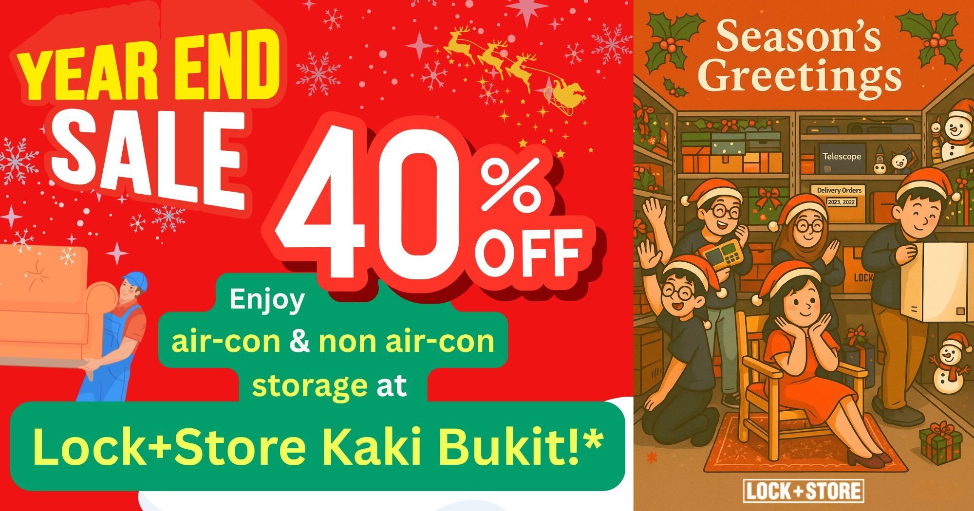 Lock+Store Kaki Bukit Christmas Sale