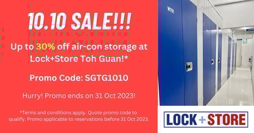 10.10 sale at Lock+Store Jurong / Toh Guan