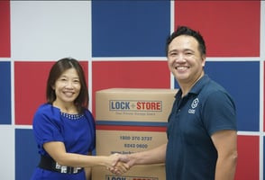 Helen Ng, CEO of Lock+Store and Tan Chee Yeng, CEO of Clicks