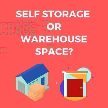 Self storage or warehouse space