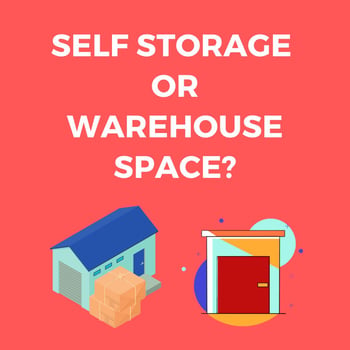 Self storage or warehouse space