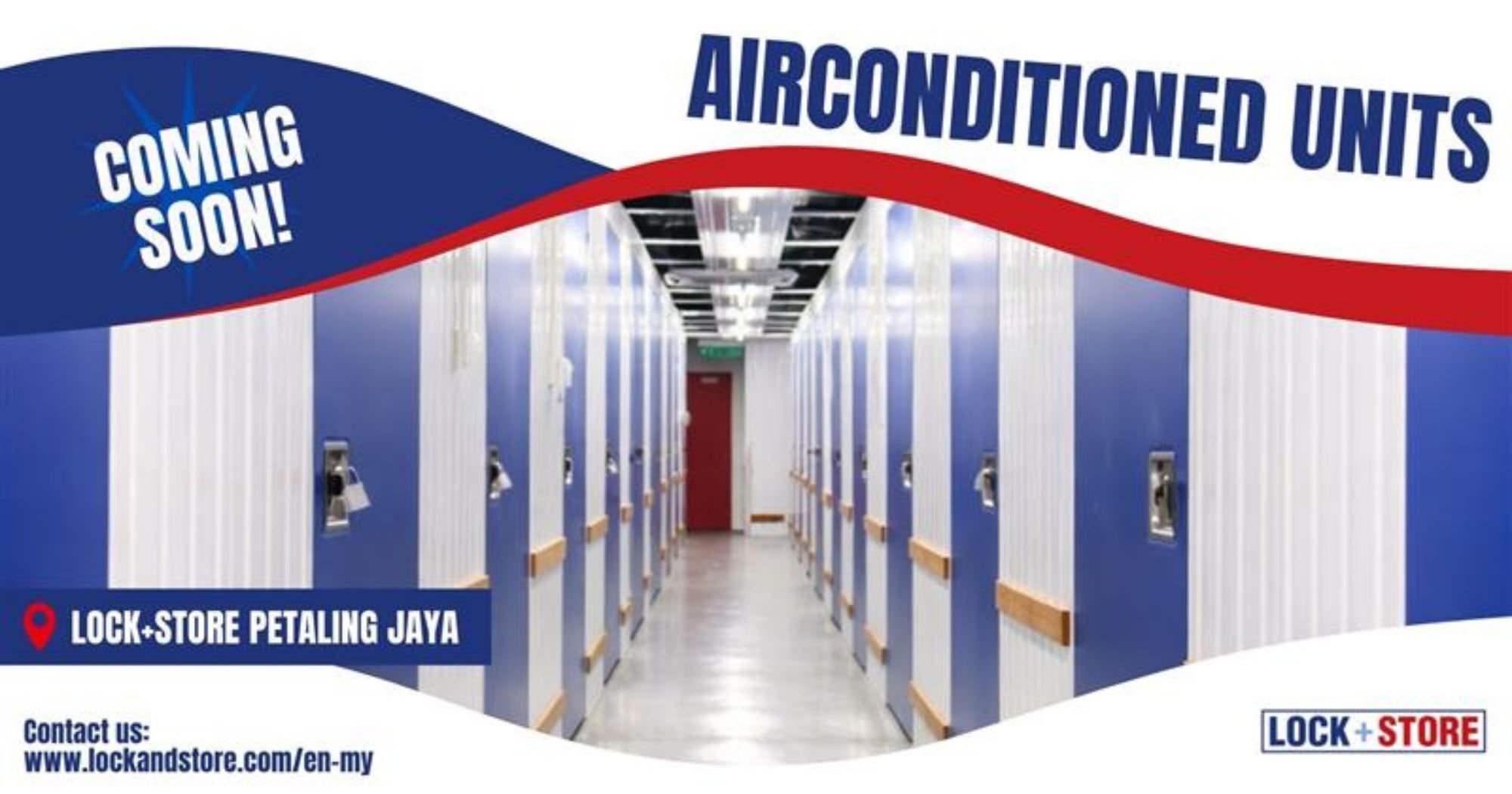 Air-con units at Lock+Store Petaling Jaya