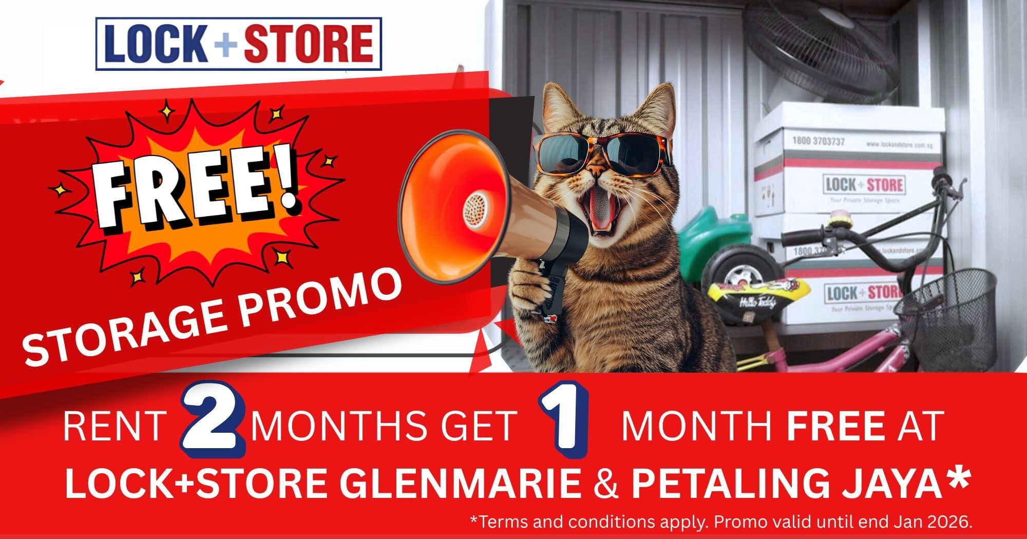 Welcome 2026 storage promo