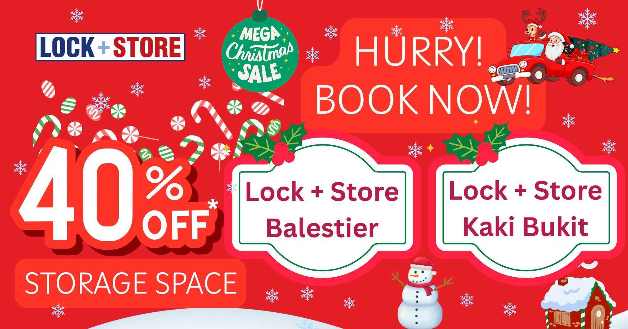 Christmas promotion Lock+Store Balestier & Kaki Bukit