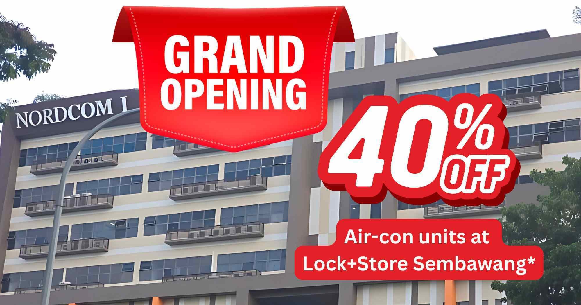 brand new air-con units at Lock+Store Sembawang