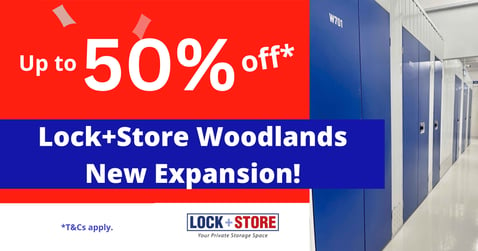 Up to 50% discount at Lock+Store Woodlands